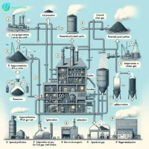 coal powdered activated carbon for steel plant flue gas desulfurization