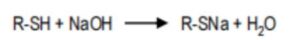 Chemical formula of R-SH and NaOH for H2S remove