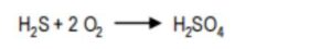 H2S and O2 Chemical formula for remove H2S