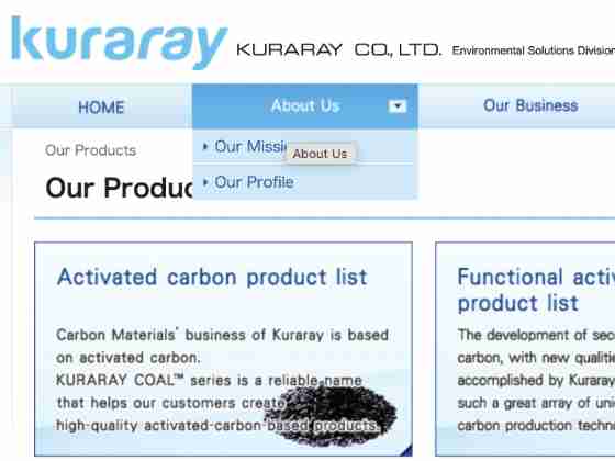 Kuraray Co. Ltd. activated carbon supplier