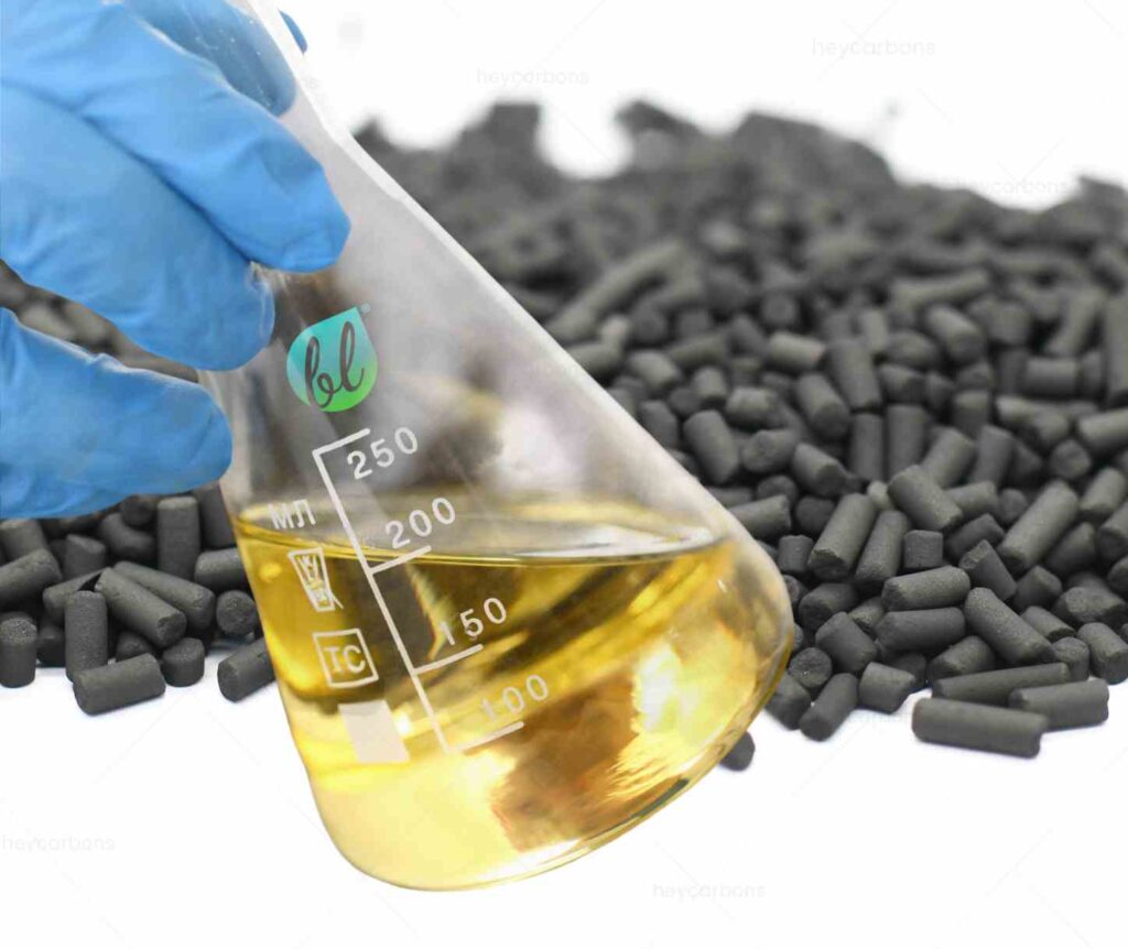 impregnated activated carbon for air purification