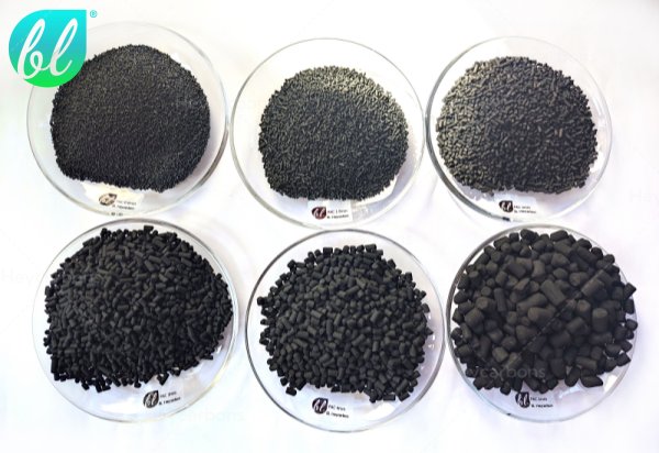 Pellet activated carbon of different size