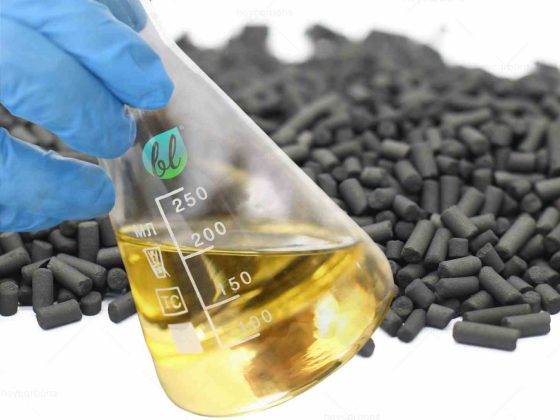 impregnated activated carbon for air purification